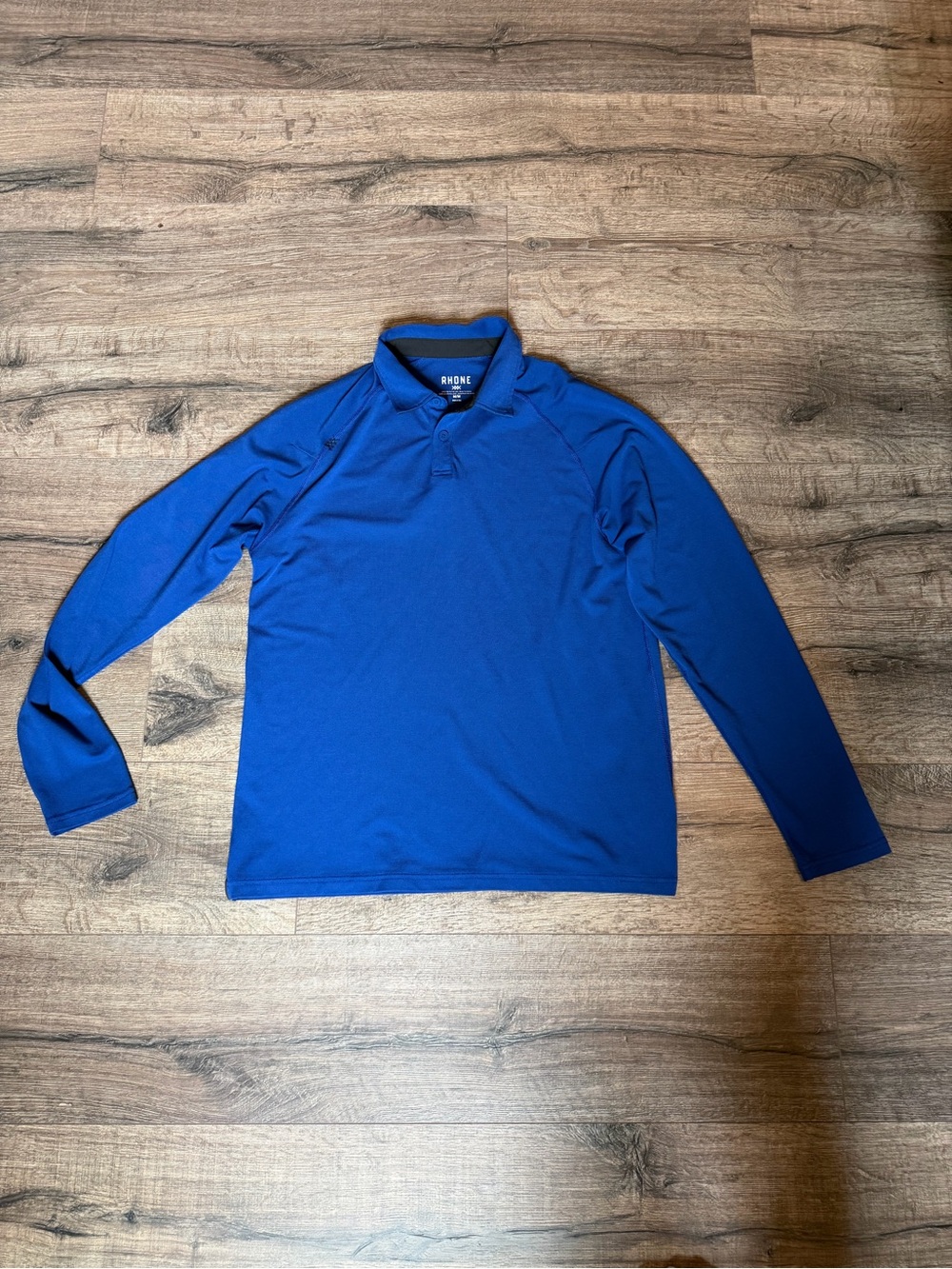 Rhone Long Sleeve Polo in Royal Blue